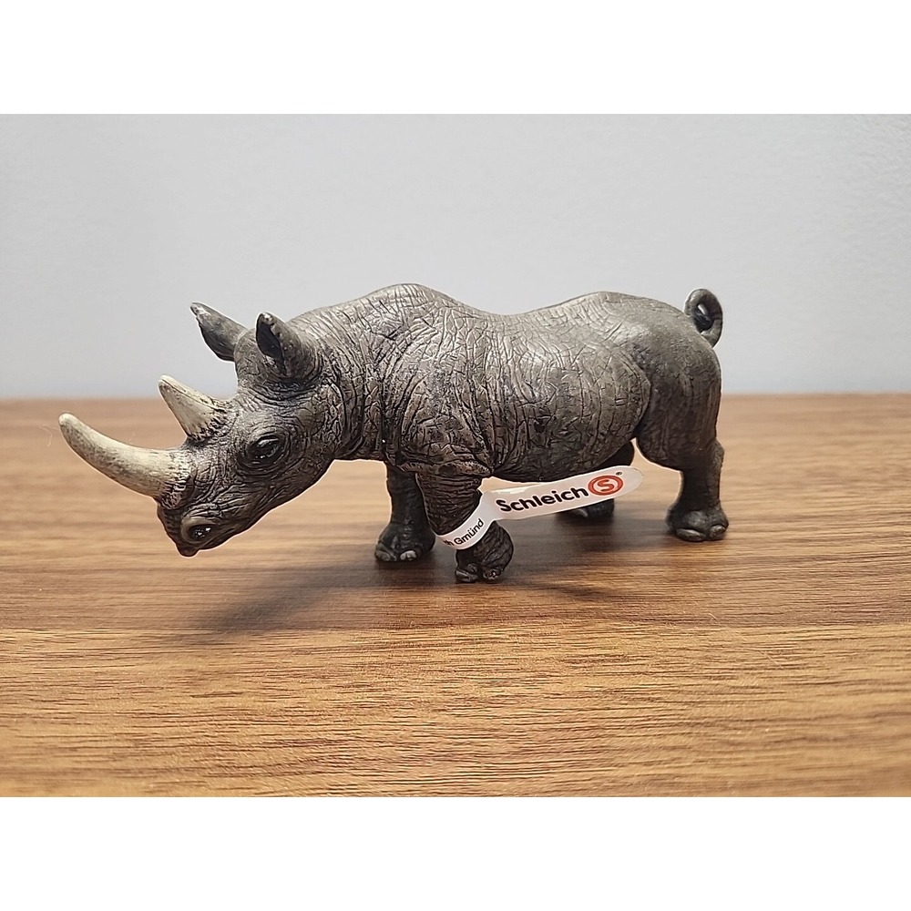 Schleich Rhinoceros Rhino 14743 Retired 2008 Animal Toy Figure ~ NWT ~ Rare